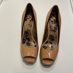 Sam Edelman patent leather platform shoes